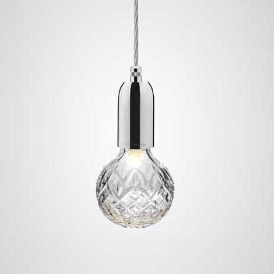 LEE BROOM | CLEAR CRYSTAL BULB PENDANT