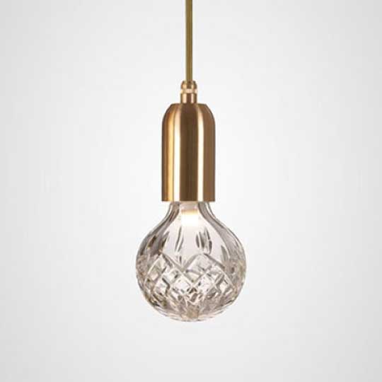 LEE BROOM | CLEAR CRYSTAL BULB PENDANT